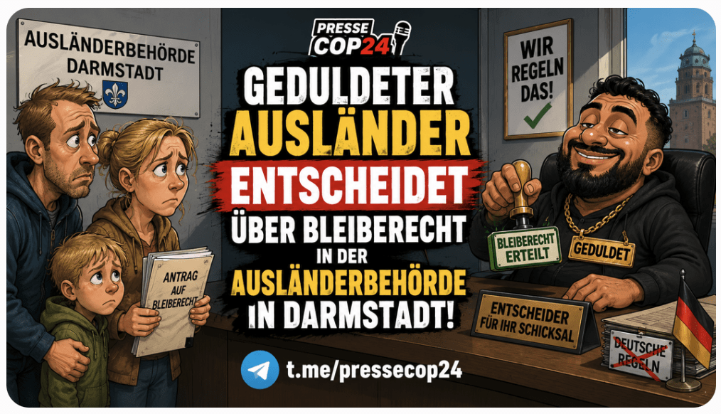 GEDULDETER AUSLÄNDER ENTSCHEIDET ÜBER BLEIBERECHT IN DER AUSLÄNDERBEHÖRDE IN DARMSTADT!