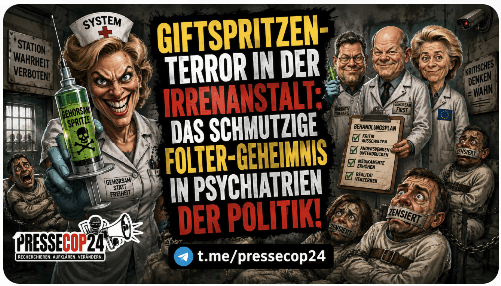 GIFTSPRITZEN-TERROR IN DER IRRENANSTALT: DAS SCHMUTZIGE FOLTER-GEHEIMNIS IN PSYCHIATRIEN DER POLITIK!