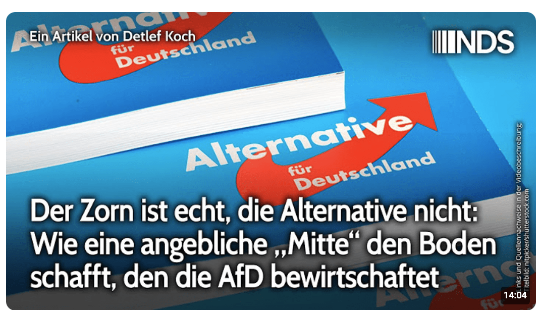 Wie eine angebliche „Mitte“ den Boden schafft, den die AfD bewirtschaftet | NachDenkSeiten-Podcast