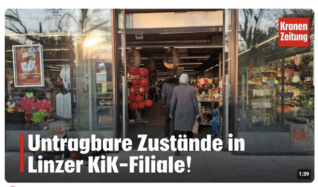 KiK-Filiale in Linz: „Auch ich wurde einmal sogar schon gewürgt!“ | krone.tv NEWS