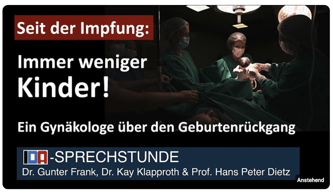 Seit der Impfung: Immer weniger Kinder – IDA-Sprechstunde: G. Frank, K. Klapproth & H.P. Dietz