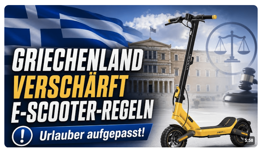 Griechenland verschärft E-Scooter-Regeln: Das müssen Urlauber wissen! 