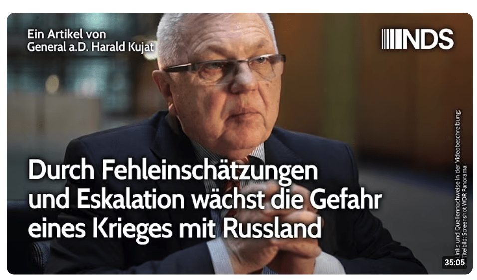 Durch Fehleinschätzungen und Eskalation wächst die Gefahr eines Krieges mit Russland | NDS-Podcast