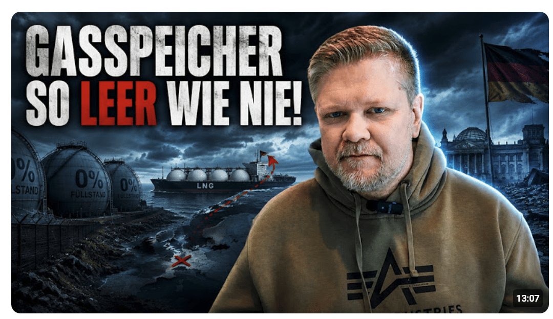 Deutschland steuert auf den nächsten Gas-Schock zu! Diese Zahlen sind alarmierend!