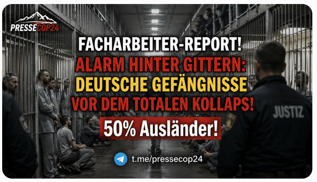 FACHARBEITER-REPORT! ALARM HINTER GITTERN: DEUTSCHE GEFÄNGNISSE VOR DEM TOTALEN KOLLAPS! 50% Ausländer!