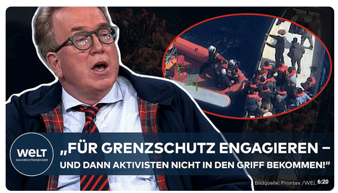 FRONTEX-AUFNAHMEN ZU SEA-WATCH: BILD-Reporter über eine „Übergabe auf hoher See!“