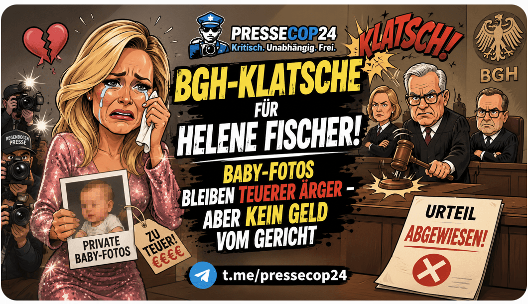 BGH-KLATSCHE FÜR HELENE FISCHER! BABY-FOTOS BLEIBEN TEUERER ÄRGER – ABER KEIN GELD VOM GERICHT