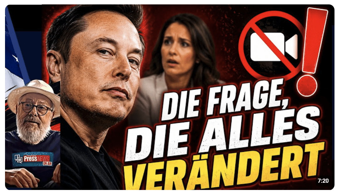  Elon Musk zerlegt live die Medien-Lüge – und niemand in Deutschland zeigt euch dieses Video!