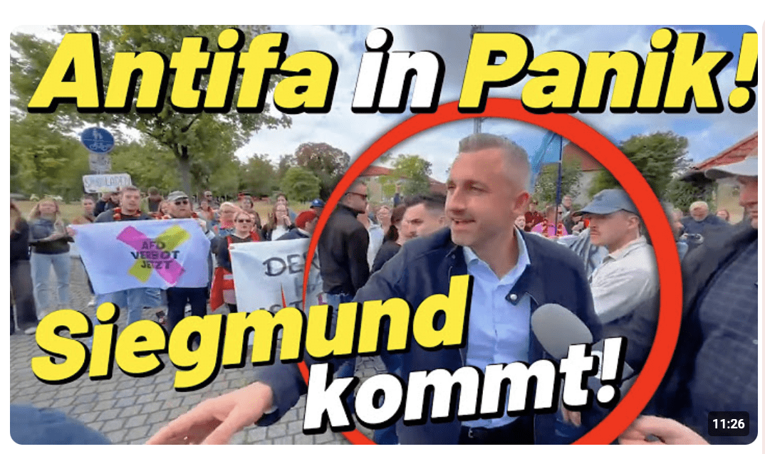 Ulrich Siegmund geht wieder zur ANTIFA!  Linke in Panik! Warum keine AfD? Am Bahnhof Wernigerode