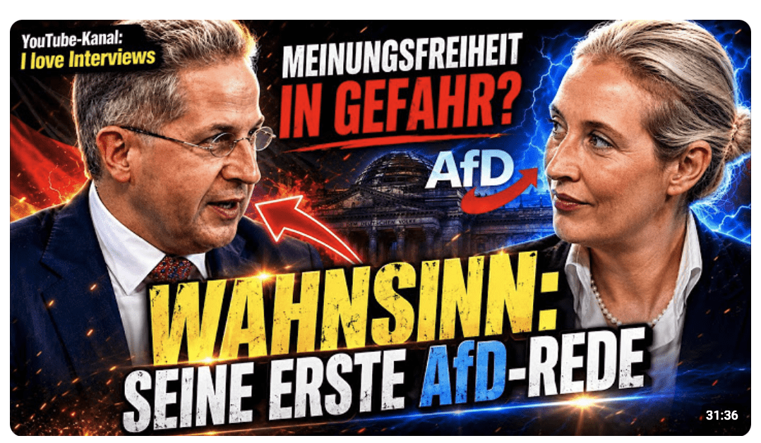 SEINE ERSTE AfD-REDE?  WAHNSINN! Ex-Verfassungsschutzchef Maaßen bedankt sich bei Alice Weidel!