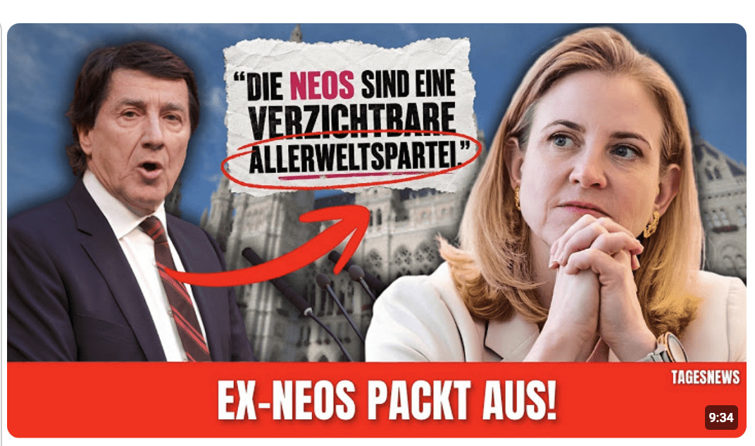 NEOS unter DRUCK! – EX-Abgeordneter erhebt SCHWERE Vorwürfe…