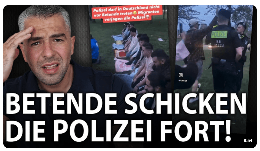 Betende verjagen Polizei! „WEG! Das hier heilig“