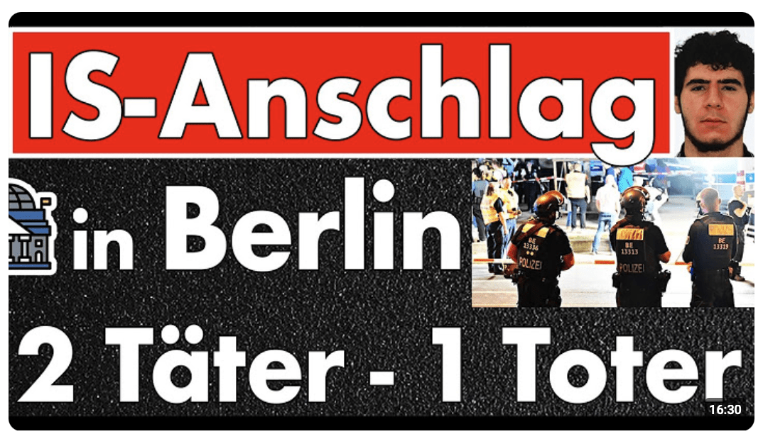 Anschlag in Berlin war vermeidbar! Kuscheljustiz & politische Ignoranz gegen Islamisten ist schuld!