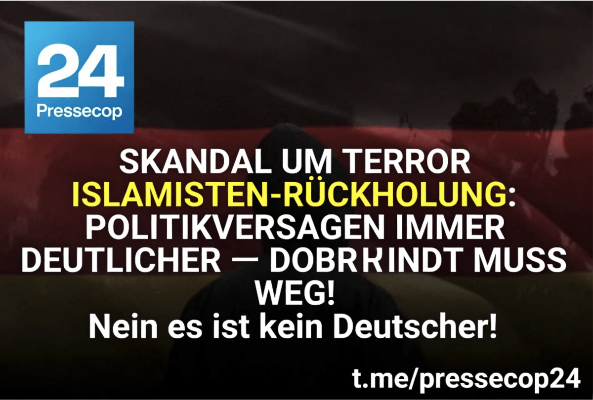 SKANDAL UM TERROR ISLAMISTEN-RÜCKHOLUNG: POLITIKVERSAGEN IMMER DEUTLICHER – DOBRINDT MUSS WEG! Nein es ist kein Deutscher!