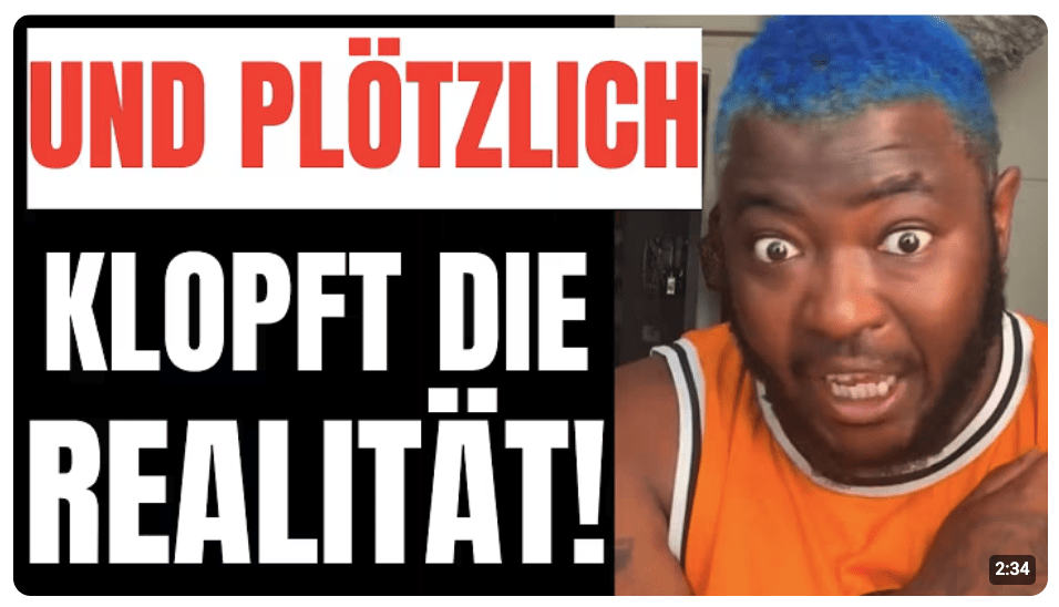 PLÖTZLICH KLOPFT DIE REALITÄT AN!