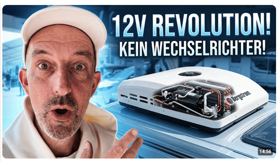 Endlich da! Die erste 12V-Dachklimaanlage ohne Wechselrichter!