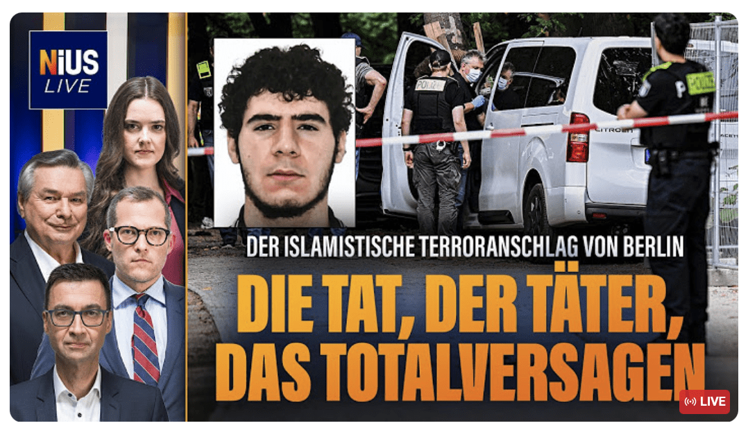 Islamistischer Anschlag auf die Freiheit: Terrorakt, Täter, Politikversagen I NIUSLive am 27.07.26