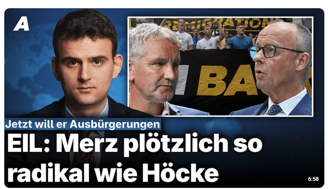 EIL: Merz kann sich Ausbürgerungen vorstellen – Und beerdigt so das AfD-Verbotsverfahren
