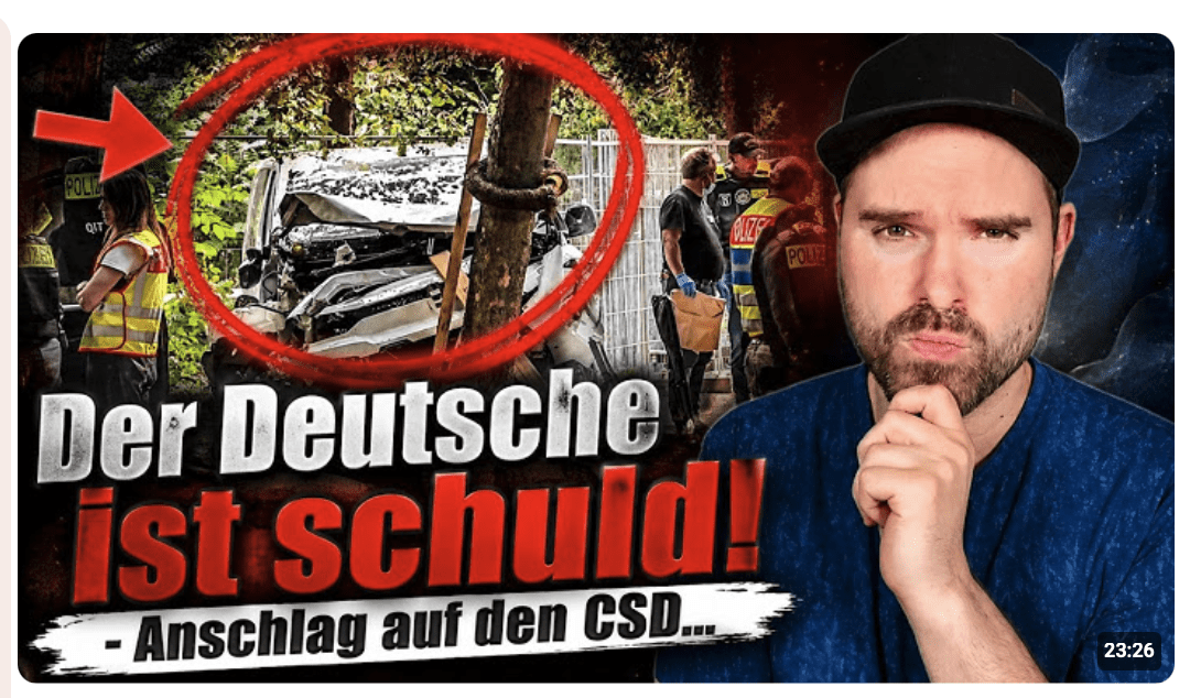 Der weiße Deutsche ist schuld! – Anschlag auf den CSD…….