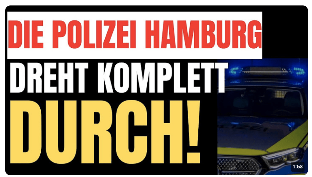 Die Polizei in Hamburg macht ERNST und ich lieg auf’m Boden