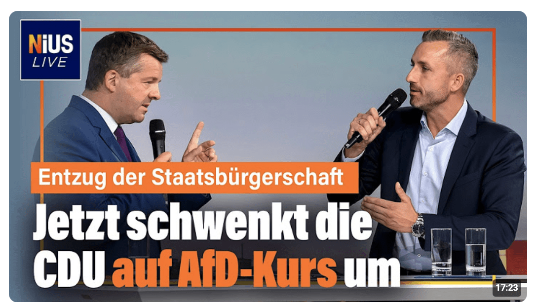Groteske Szene: Sven Schulze radikaler als die AfD in Sachsen-Anhalt | NIUS Live