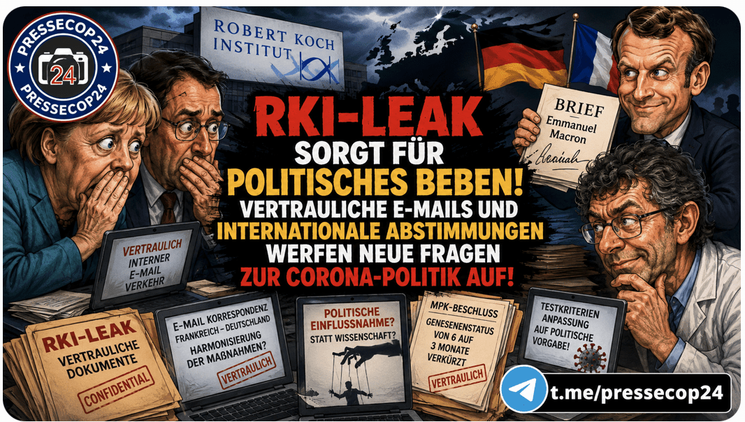 RKI-LEAK SORGT FÜR POLITISCHES BEBEN! VERTRAULICHE E-MAILS UND INTERNATIONALE ABSTIMMUNGEN WERFEN NEUE FRAGEN ZUR CORONA-POLITIK AUF