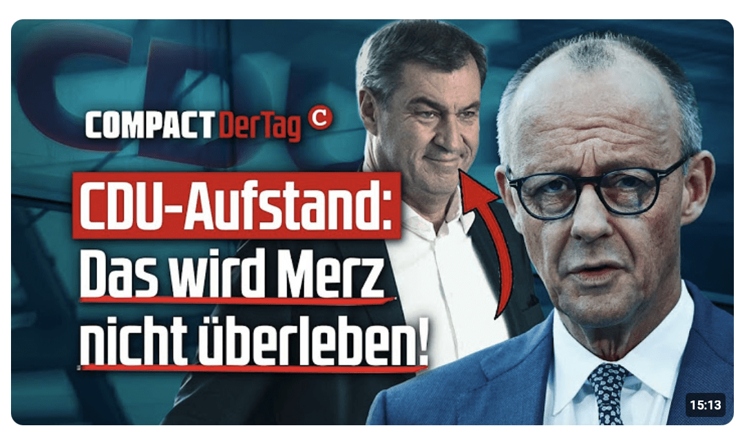 CDU-Aufstand: Das wird Merz nicht überleben!