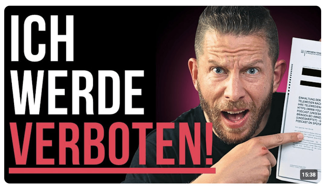 Der Staat will meinen Podcast zensieren! (Post von der Behörde)