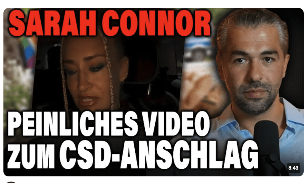 „Da ist einer ausgerastet“ | Sarah Connars peinliches Video zum CSD