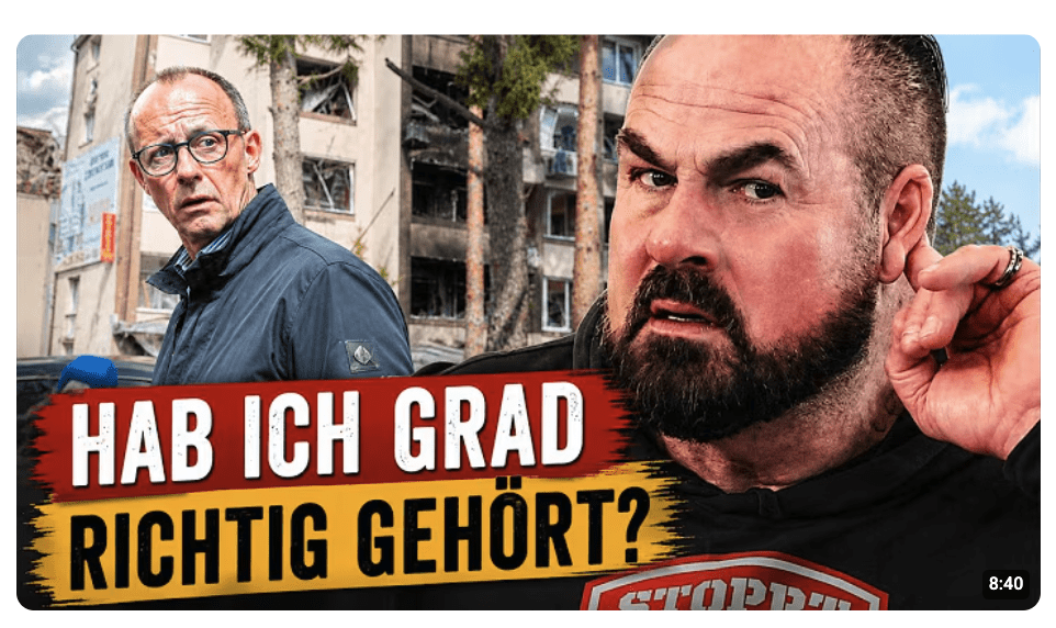 Merz wusste NICHT, dass Carsten Stahl hinter ihm läuft!?