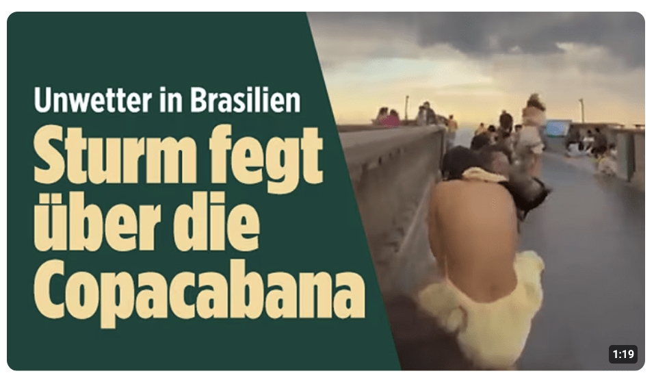 Tödlicher Sturm in Brasilien: Schwere Verwüstung nach Orkan-Böen an der Küste