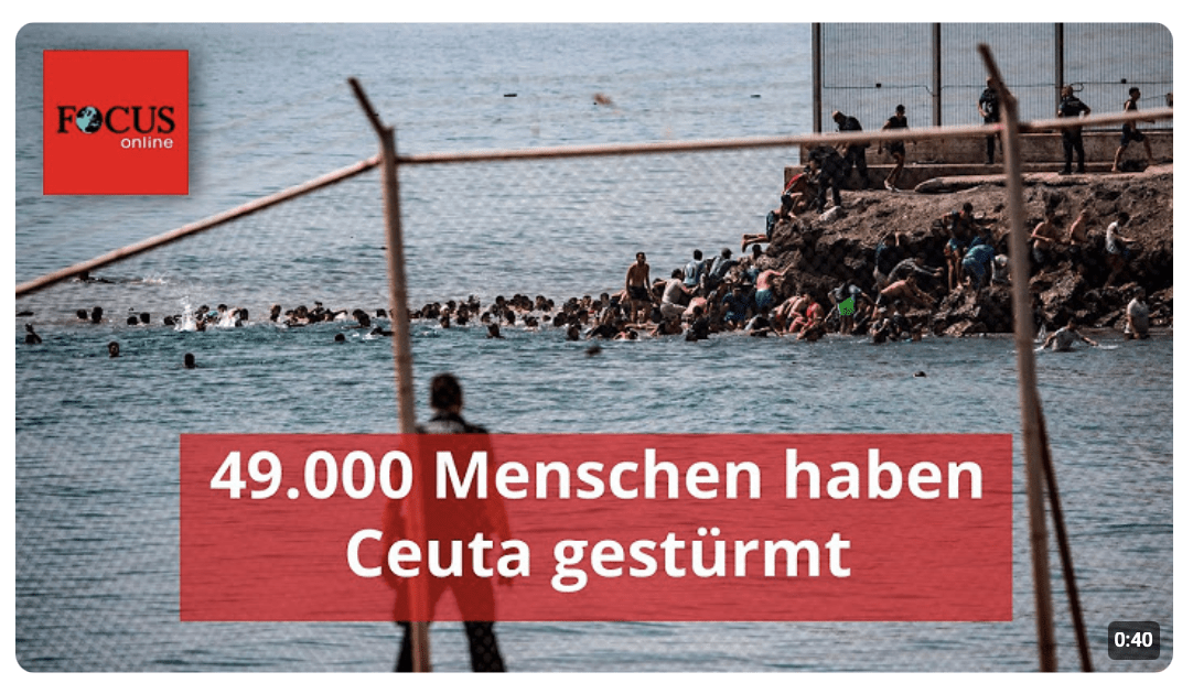 Spanien: 49.000 Menschen haben Ceuta in 24 Stunden gestürmt