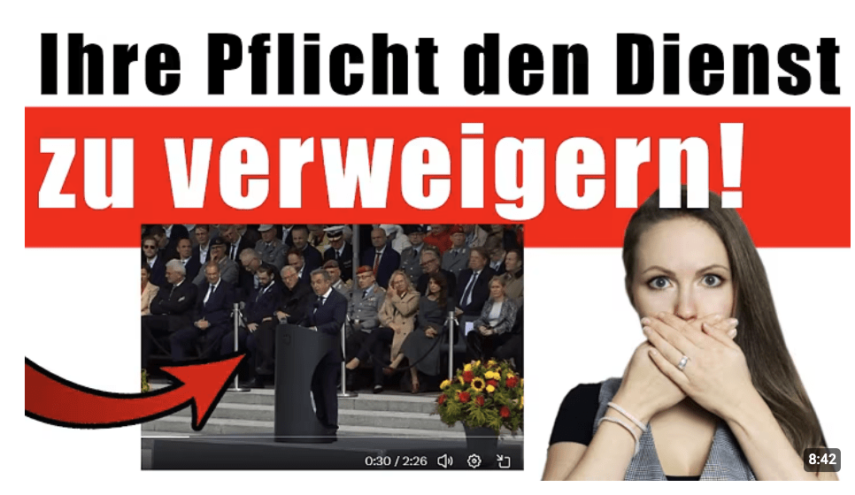 Sensationelle Rede beim feierlichen Rekrutengelöbnis!