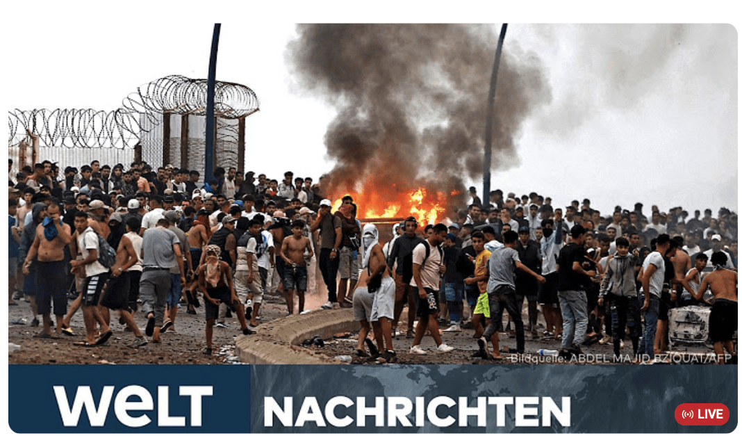 DRAMA IN CEUTA: Sorge vor neuer Flüchtlingskrise! Hinweise auf gezielten „Angriff“ Marokkos | STREAM