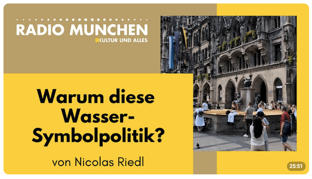 Warum diese Wasser-Symbolpolitik? – von Nicolas Riedl