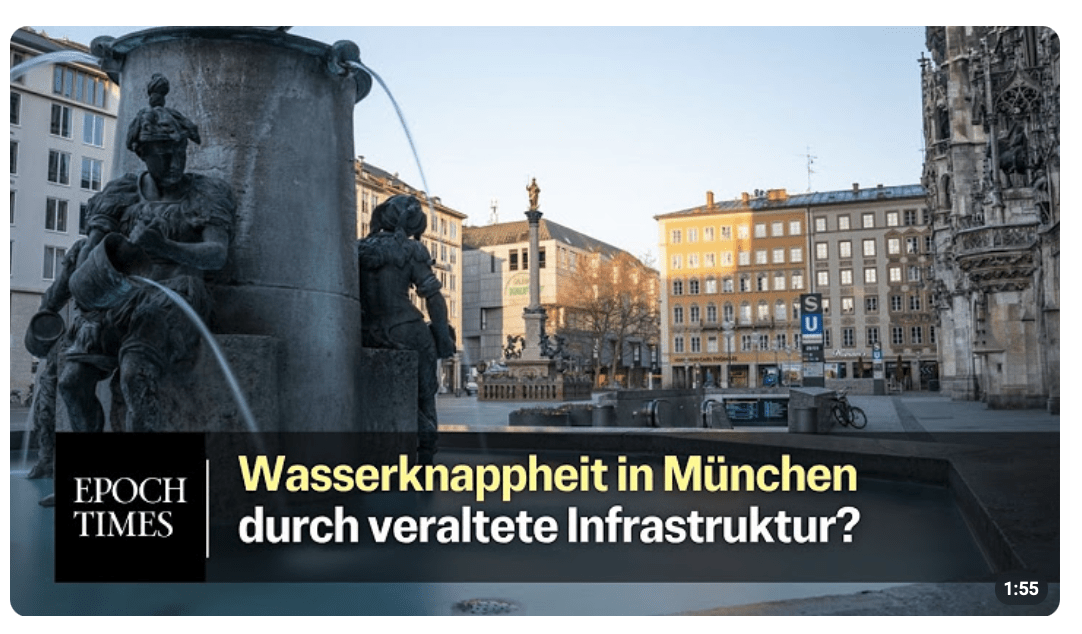 Wasserknappheit in München wegen selbst verursachter Versorgungsengpässe?