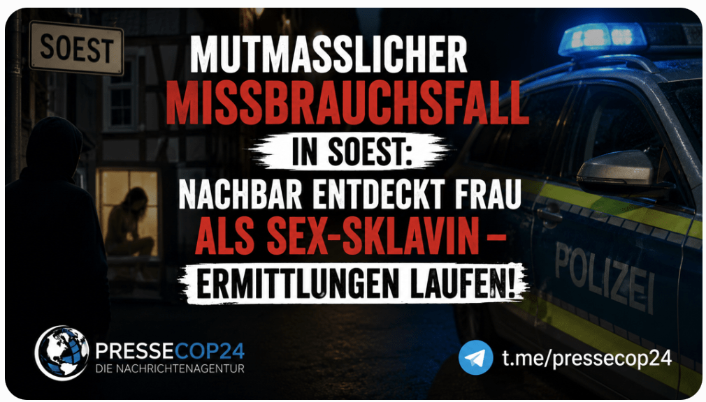 Mutmaßlicher Missbrauchsfall in Soest: Nachbar entdeckt Frau – Ermittlungen laufen