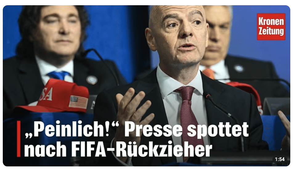 „Peinlich!“ Presse spottet nach FIFA-Rückzieher