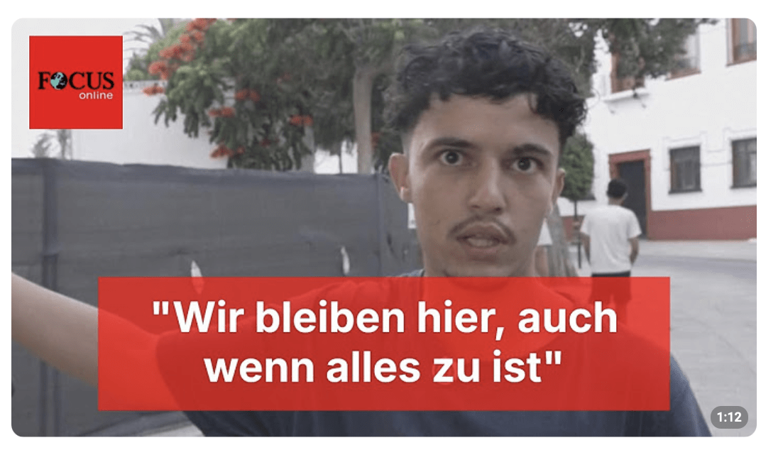 Migrant in Ceuta: „Wir bleiben hier, auch wenn alles zu ist“