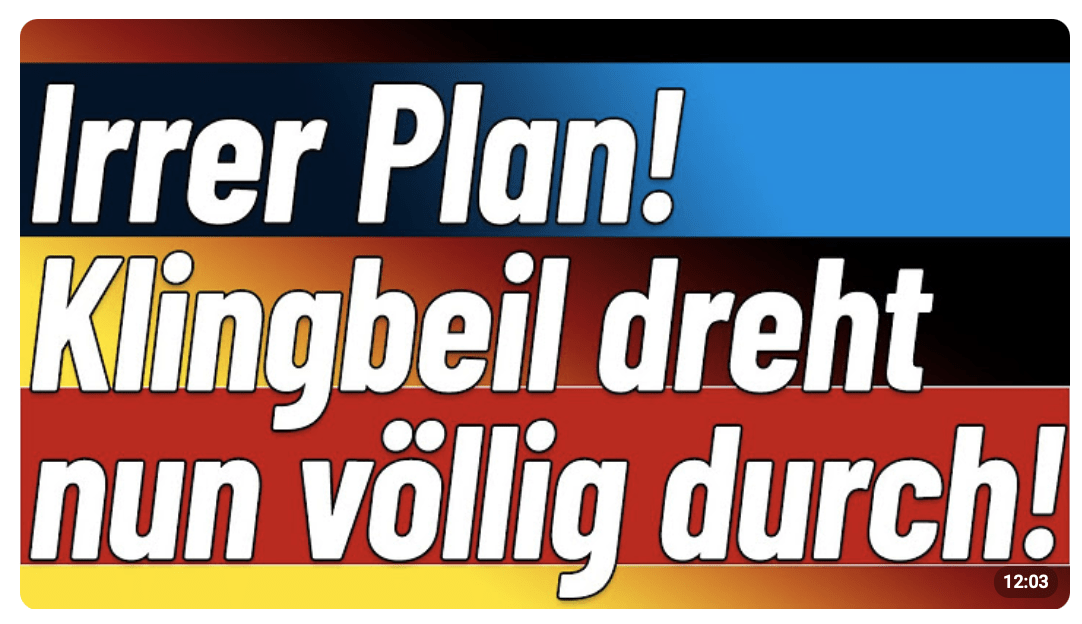 Alle nach Deutschland! Klingbeil hat nun komplett den Verstand verloren!