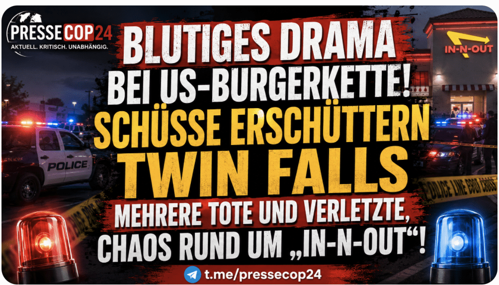 BLUTIGES DRAMA BEI US-BURGERKETTE! SCHÜSSE ERSCHÜTTERN TWIN FALLS – MEHRERE TOTE UND VERLETZTE, CHAOS RUND UM „IN-N-OUT“!
