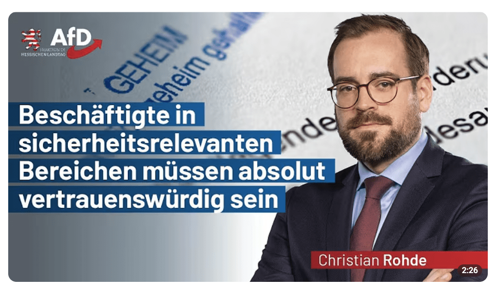 Beschäftigte in sicherheitsrelevanten Bereichen müssen absolut vertrauenswürdig sein