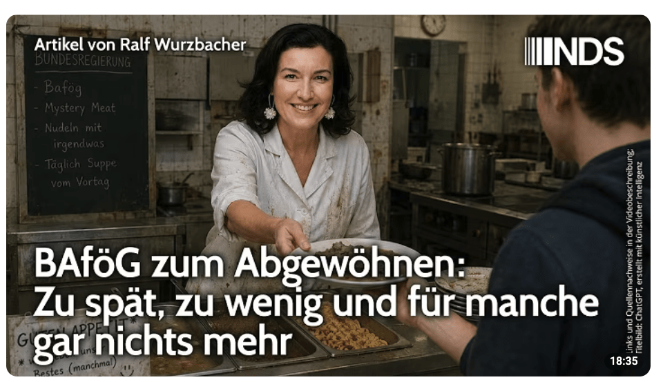 BAföG zum Abgewöhnen: Zu spät, zu wenig und für manche gar nichts mehr | Ralf Wurzbacher | NDS