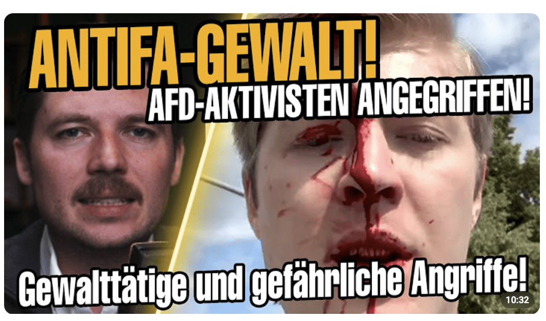 Angriffe von gewalttätige Antifa auf Generation Deutschland in Schwerin