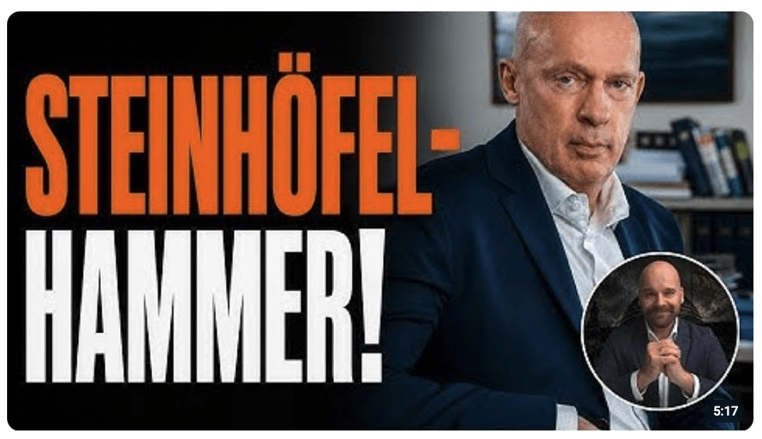 Steinhövel greift Staat an: Politikern Gehalt streichen nach Milei-Vorbild!