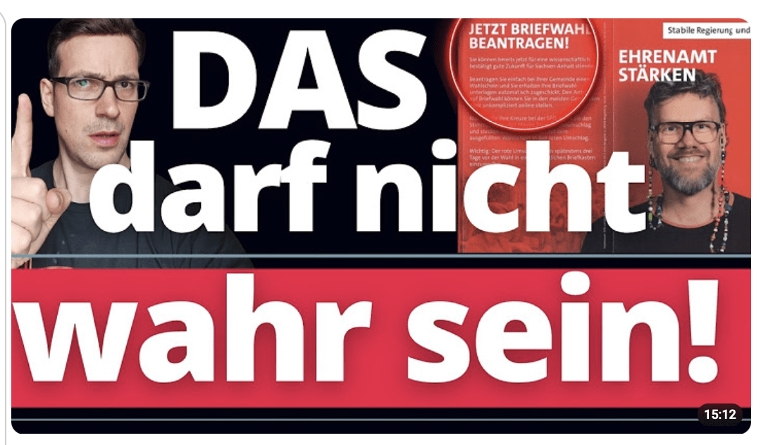 EIL: Darum machen sie Briefwahl-Werbung!! DAS MÜSST IHR UNBEDINGT SEHEN!