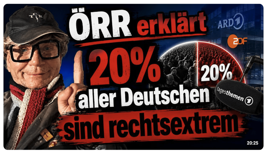 ÖRR erlärt – 20% der Deutschen sind rechtsextrem! / CDU wird Siegmund schlagen!?