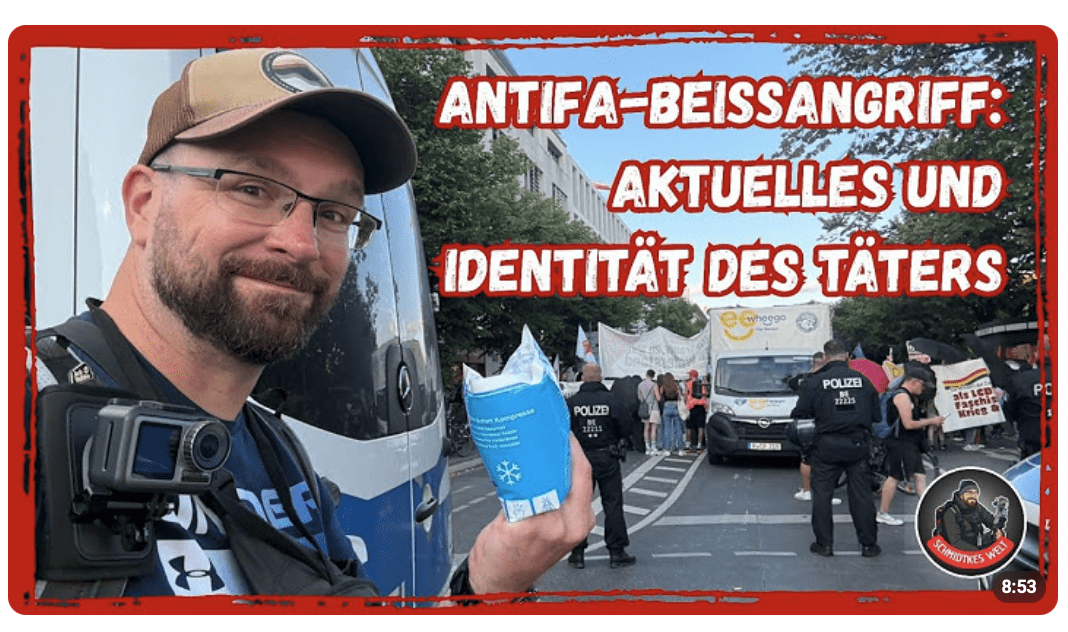 Antifa-Beissangriff – Aktuelles und Identität des Täters ‪@Eskalabe‬