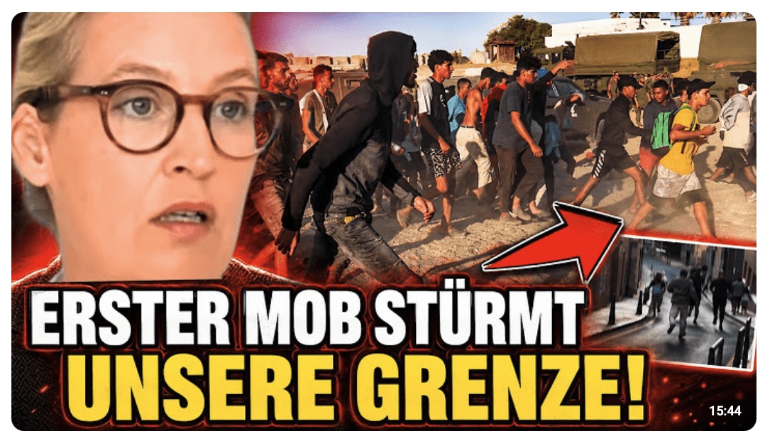 Plötzlich stürmt ERSTER MOB DEUTSCHE GRENZE! – AFD hatte Recht mit CEUTA WARNUNG!