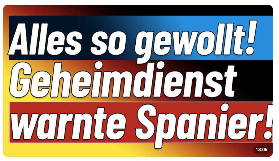 Gerade geleakt! Geheimdienst warnte Spaniens Regierungschef! Der verbot, etwas zu unternehmen!